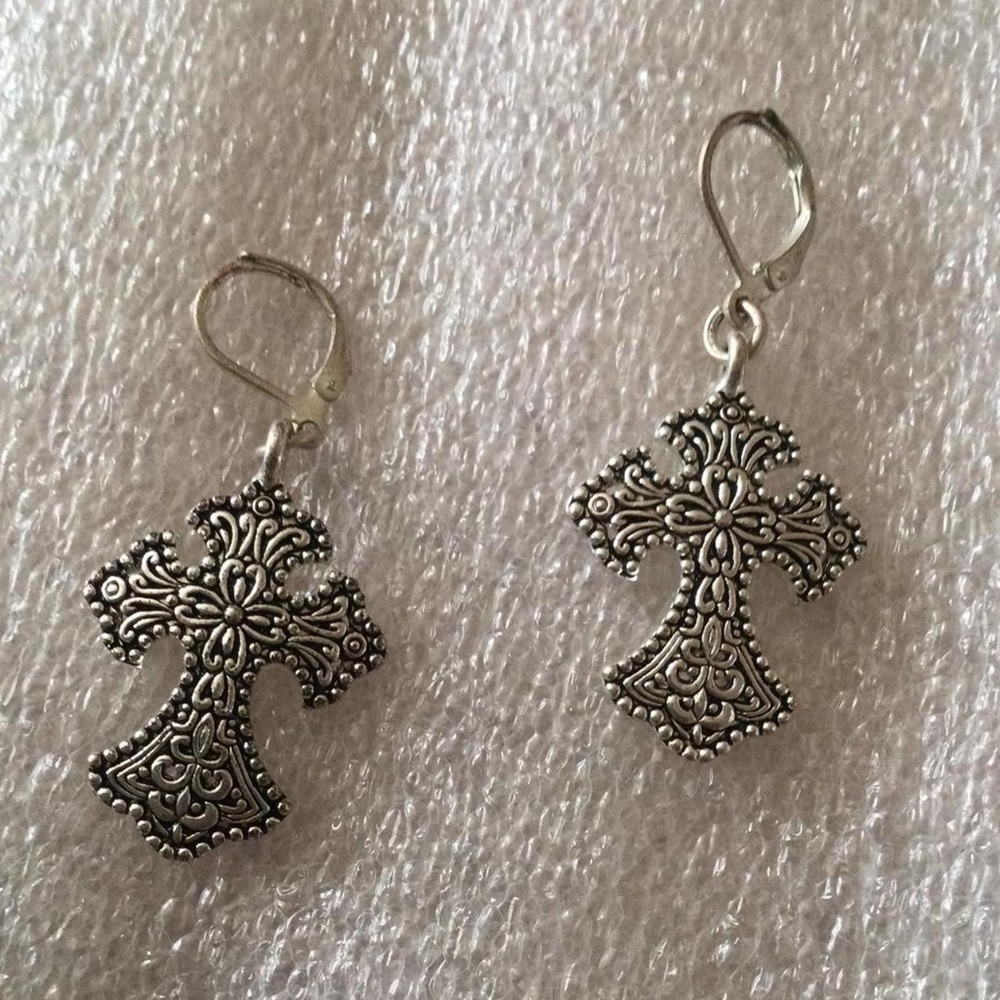 Cross earrings